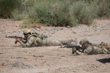 Фотография к новости: Военнослужащие Казахстана и Азербайджана провели активную фазу учения "Алтын кыран-2024"