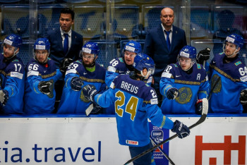 Фотография к новости: Казахстан обыграл Австрию в матче олимпийского отбора по хоккею в Словакии