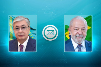 Фотография к новости: Токаев поздравил президента Бразилии с национальным праздником