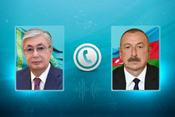 Фотография к новости: Состоялся телефонный разговор между президентами Казахстана и Азербайджана