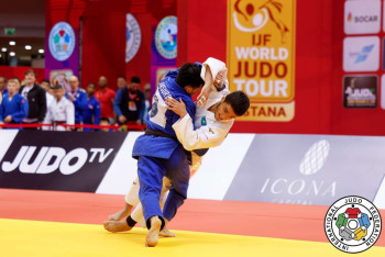 Фотография к новости: Казахстанец завоевал "золото" Гран-при по дзюдо в Хорватии