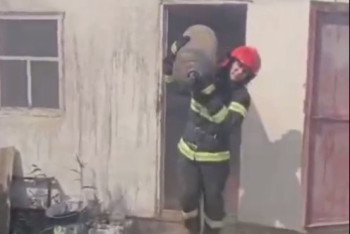 Фотография к новости: Пожарные предотвратили взрыв газовых баллонов в Кызылорде