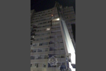 Фотография к новости: Возгорание облицовки многоэтажки потушили в Астане