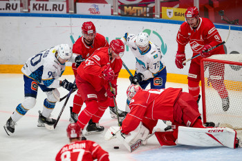 Фотография к новости: "Барыс" проиграл московскому "Спартаку" в выездном матче КХЛ