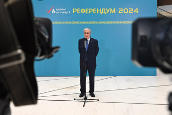 Фотография к новости: АЭС, паводки и оценка Правительства: Президент ответил на вопросы журналистов