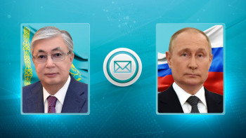 Фотография к новости: Токаев поздравил Путина с Днём рождения