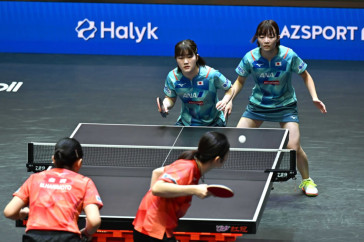 Фотография к новости: Президент посетил финальные матчи Чемпионата Азии по настольному теннису