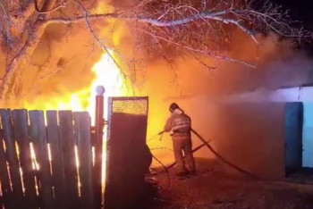 Фотография к новости: Троих детей эвакуировали из горящего дома в Сарани