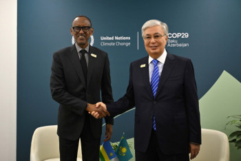 Фотография к новости: Касым-Жомарт Токаев пригласил президента Руанды в гости