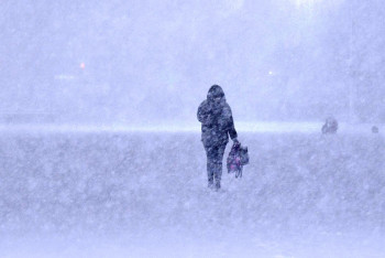Фотография к новости: Дожди со снегом и метели принес в Казахстан Северо-западный циклон