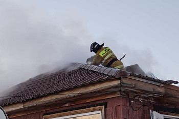 Фотография к новости: Баня загорелась в одной из зон отдыха в Акмолинской области
