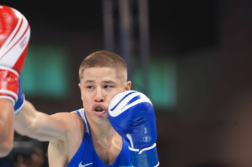 Фотография к новости: Чемпионат Азии: Оразбек Асылкулов досрочно победил представителя Малайзии