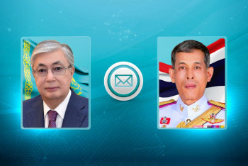 Фотография к новости: Токаев направил поздравительную телеграмму королю Таиланда