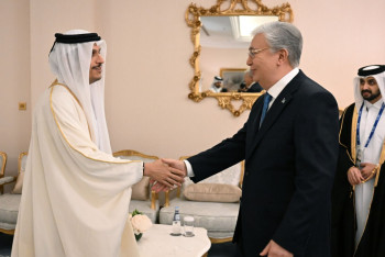 Фотография к новости: Конференция Doha Forum: Президента Казахстана встретил премьер Катара