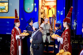 Фотография к новости: Новый туристический поезд запускают из Казахстана в Узбекистан