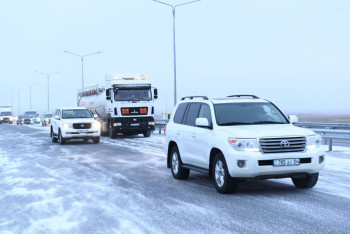 Фотография к новости: Четырехполосное движение открыли на трассе "Актобе – Кандыагаш"