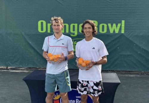 Фотография к новости: Теннисист Амир Омарханов выиграл крупнейший юниорский турнир Orange Bowl