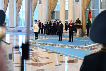 Фотография к новости: В Акорде торжественно встретили президента Гвинеи-Бисау