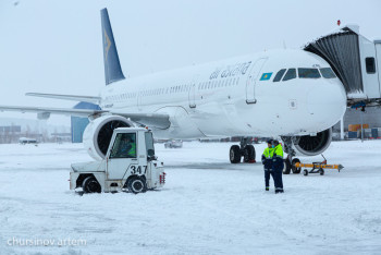 Фотография к новости: Авиарейсы из Алматы задерживаются из-за непогоды