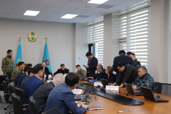 Фотография к новости: В Актау прибыл глава МЧС Казахстана