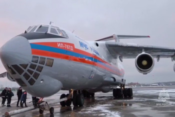 Фотография к новости: Авиакатастрофа близ Актау: за пострадавшими россиянами прибыл борт МЧС РФ