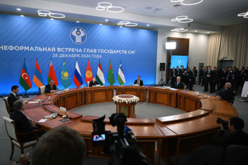 Фотография к новости: Касым-Жомарт Токаев принял участие в неформальной встрече глав государств СНГ