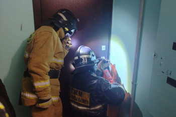 Фотография к новости: Двухлетнего малыша спасли сотрудники МЧС в Степногорске