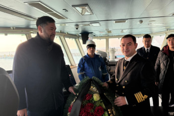 Фотография к новости: В порту Курык выразили соболезнования азербайджанскому народу