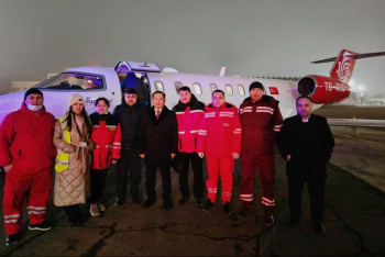 Фотография к новости: Крушение самолёта в Актау: мангистаусцы проводили домой последних пациентов