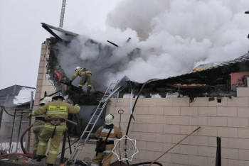 Фотография к новости: Пожар на площади в 120 квадратных метров потушили в Талдыкоргане