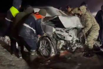 Фотография к новости: Массовое ДТП  на трассе Астана-Петропавловск: на месте аварии осталось ещё 10 машин