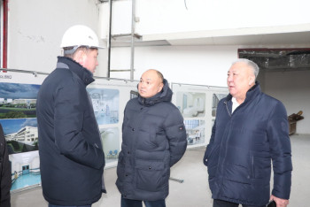 Фотография к новости: Депутаты проверили строительство больницы и школы в регионах Казахстана