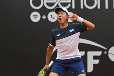 Фотография к новости: Зангар Нурланулы одержал первую победу на "Большом шлеме"