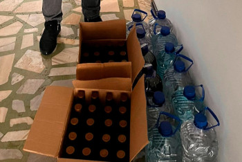 Фотография к новости: Более 100 литров незаконного алкоголя обнаружили в минивэне североказахстанца