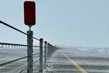 Фотография к новости: В Казахстане апробируют тросовое дорожное ограждение