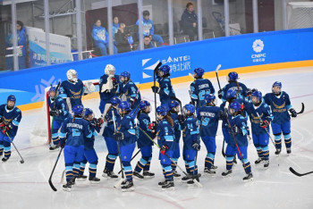 Фотография к новости: Женский хоккей на Азиаде-2025: Казахстан одержал победу над Китаем