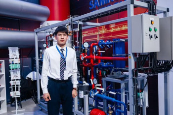 Фотография к новости: Инновационную систему отопления представили студенты алматинского колледжа