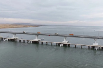 Фотография к новости: 170 тысяч авто проехало по самому длинному мосту в Казахстане