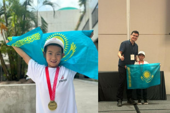 Фотография к новости: Первоклассник из Астаны завоевал золотую медаль на научной олимпиаде в Сингапуре