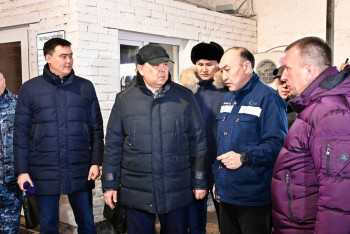 Фотография к новости: Правительственная комиссия работает на месте ЧС в области Ұлытау