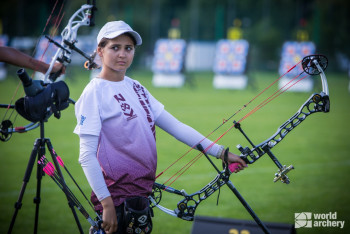 Фотография к новости: Лучники трижды взяли "серебро" на этапе Кубка Азии