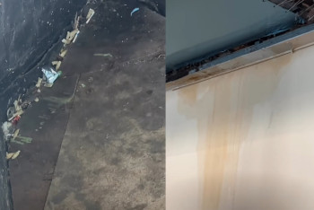 Фотография к новости: Перекрытая пакетом горка и окурки у бассейна: спортсмен раскритиковал СК "Алатау"