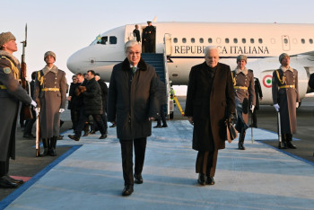 Фотография к новости: Президент Италии прилетел в Казахстан