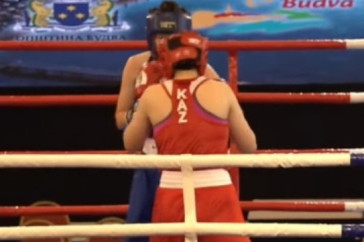 Фотография к новости: Разгромом завершилось казахское дерби в финале Кубка мира по боксу