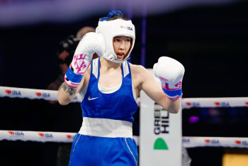 Фотография к новости: Президент поздравил боксёршу Назым Кызайбай с исторической победой