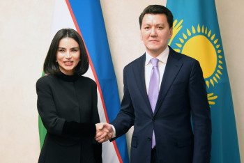 Фотография к новости: Ерлан Карин и Саида Мирзиёева обсудили перспективы культурного сотрудничества