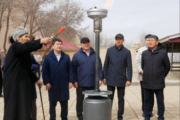 Фотография к новости: Подземную мечеть Бекет-Ата подключили к  природному газу в Мангистау