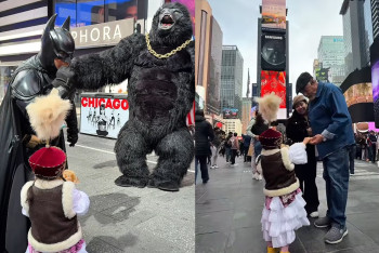 Фотография к новости: Маленькая гостья из Алматы покорила Нью-Йорк баурсаками и духом Наурыза