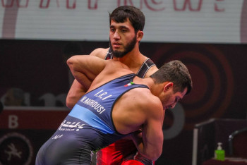 Фотография к новости: Казахстанский борец стал серебряным призером чемпионата Азии в Аммане