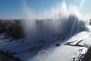 Фотография к новости: Профилактика паводков: взрывные работы на реках провели в ВКО